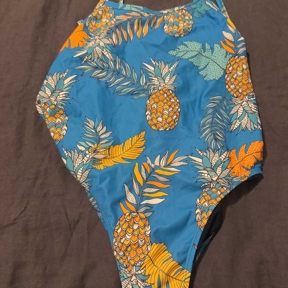 Jolyn Clothing Black and Blue Swimsuit